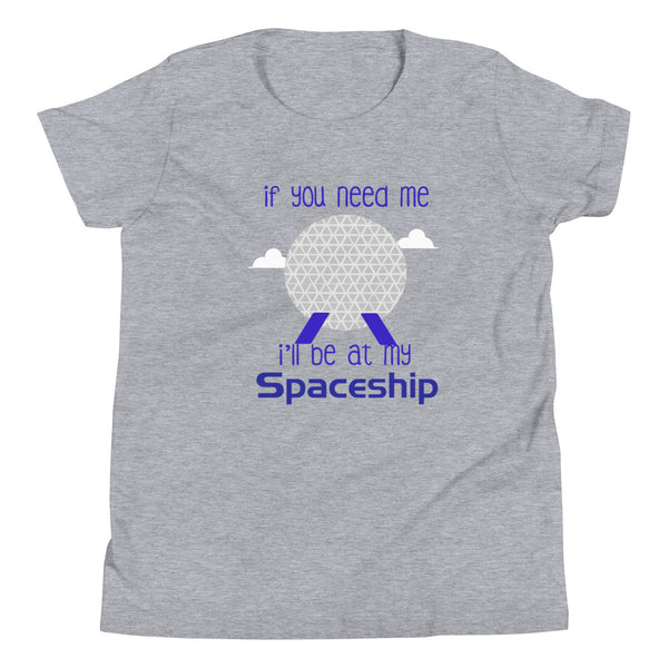 I'll be at My Spaceship Kids Epcot Spaceship Earth Walt Disney World Kids Shirt