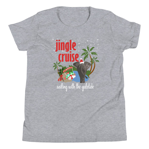 Jingle Cruise Elephant Kids T-Shirt Disney Christmas Jungle Cruise Christmas Kids T-Shirt