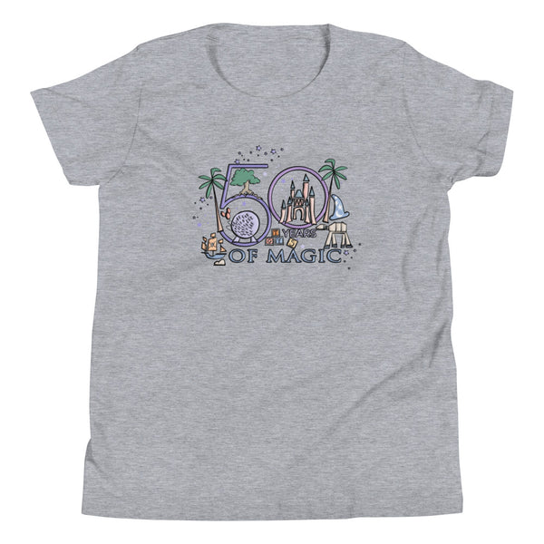 50 Years of Magic Kids T-Shirt Walt Disney World 50th Anniversary Kids T-Shirt