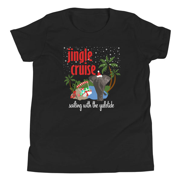 Jingle Cruise Elephant Kids T-Shirt Disney Christmas Jungle Cruise Christmas Kids T-Shirt