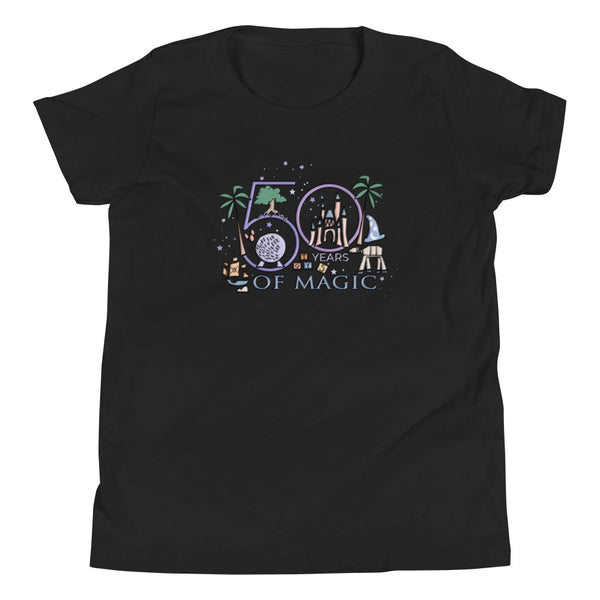 50 Years of Magic Kids T-Shirt Walt Disney World 50th Anniversary Kids T-Shirt