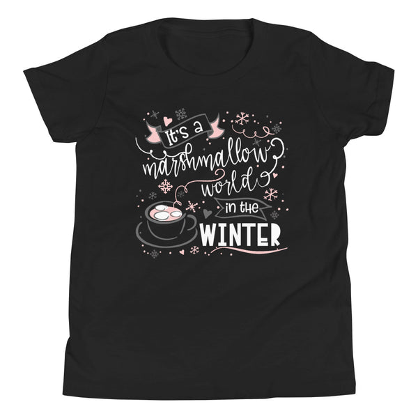 Hot Cocoa Kids T-Shirt Mickey Marshmallow Winter Disney Holiday Kids T-Shirt
