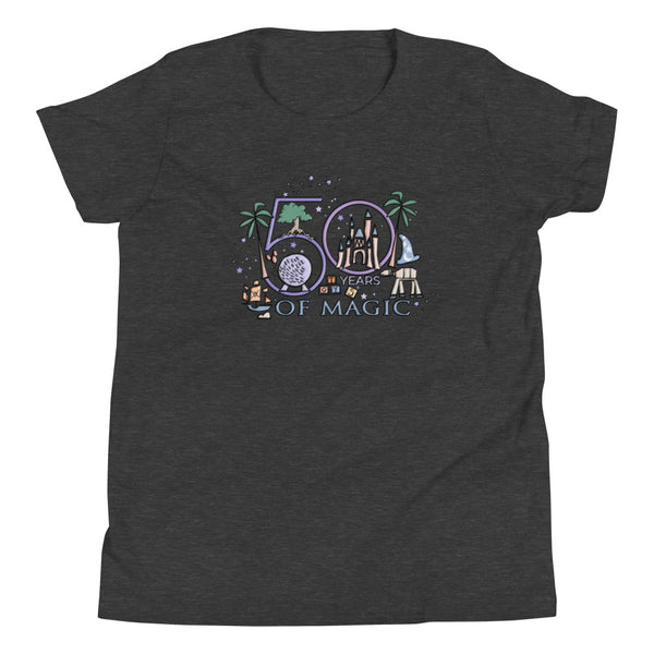 50 Years of Magic Kids T-Shirt Walt Disney World 50th Anniversary Kids T-Shirt