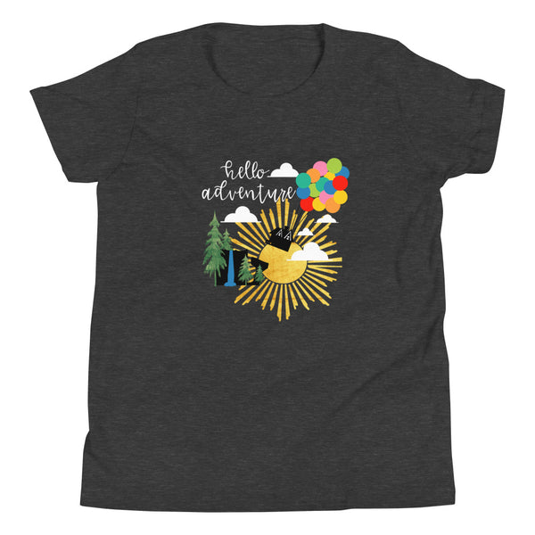 Hello Adventure Kids T-Shirt Up Pixar Disney Paradise Falls Kids T-Shirt