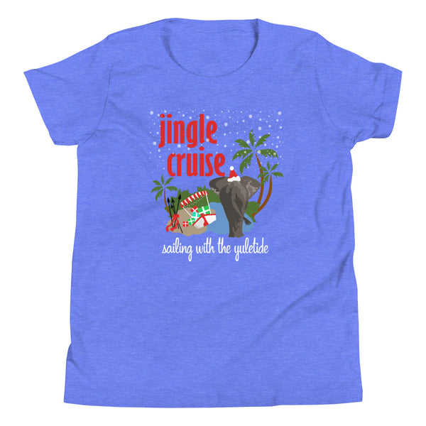 Jingle Cruise Elephant Kids T-Shirt Disney Christmas Jungle Cruise Christmas Kids T-Shirt