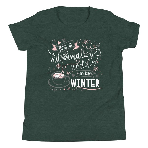 Hot Cocoa Kids T-Shirt Mickey Marshmallow Winter Disney Holiday Kids T-Shirt