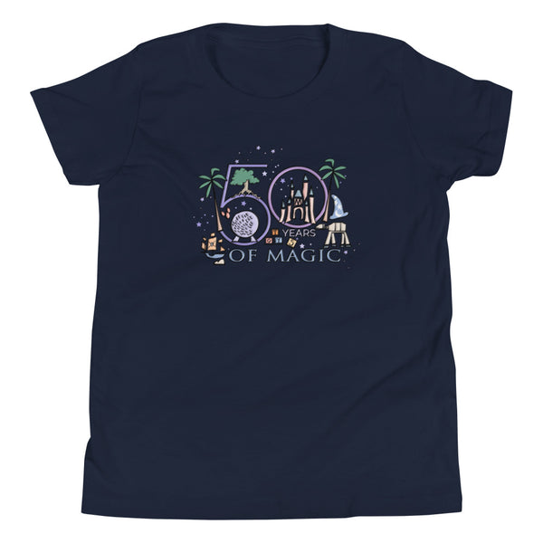 50 Years of Magic Kids T-Shirt Walt Disney World 50th Anniversary Kids T-Shirt