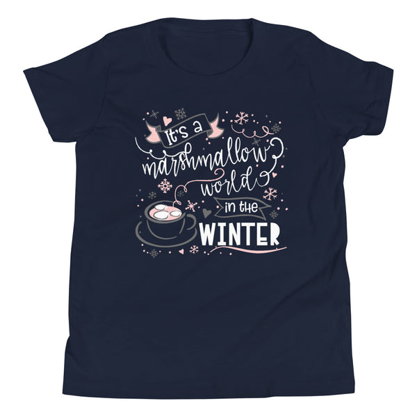 Hot Cocoa Kids T-Shirt Mickey Marshmallow Winter Disney Holiday Kids T-Shirt
