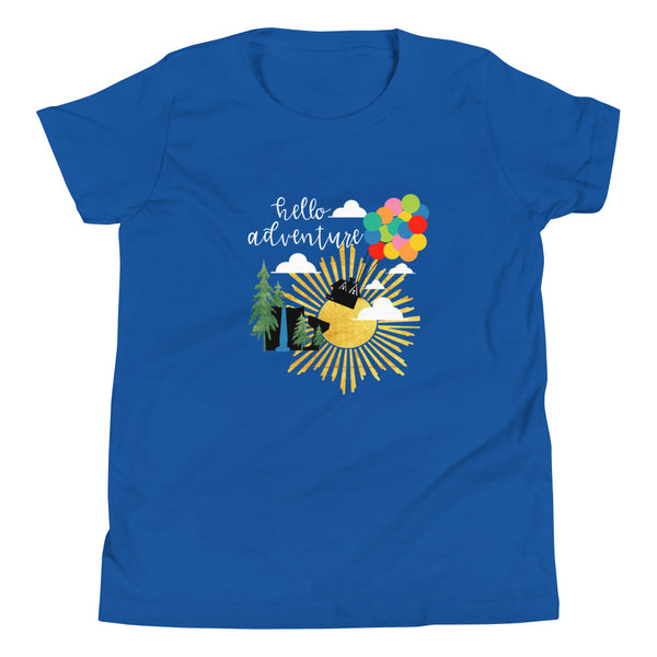 Hello Adventure Kids T-Shirt Up Pixar Disney Paradise Falls Kids T-Shirt