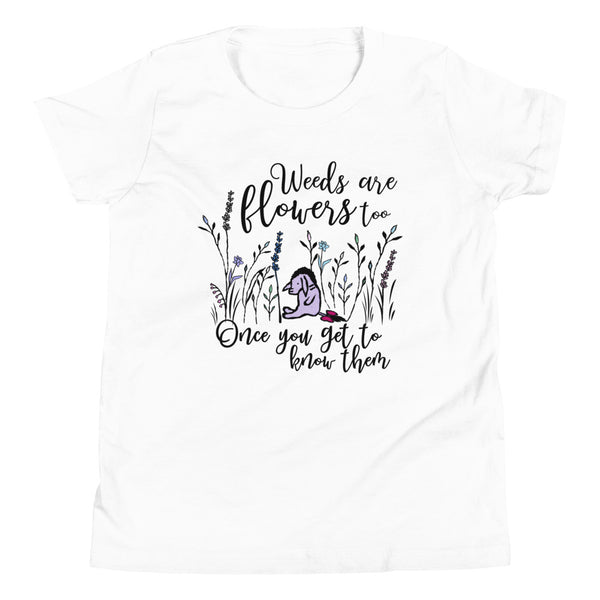 Eeyore Kids T-Shirt Weeds are Flowers Too Kids T-Shirt