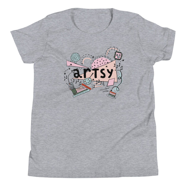 Artsy Disney Kid's T-Shirt Epcot Festival of the Arts Hidden Mickey Artsy Kid's T-Shirt