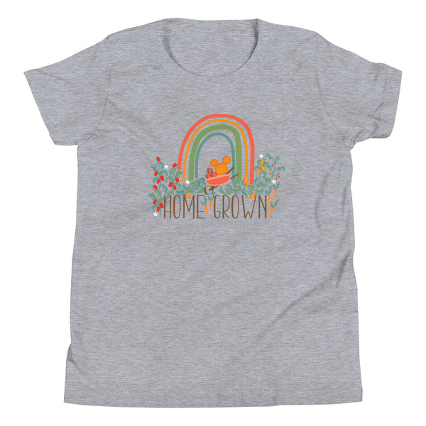 Home Grown Garden Kid's T-Shirt Pumpkin Rainbow Flower and Garden Kid's T-Shirt