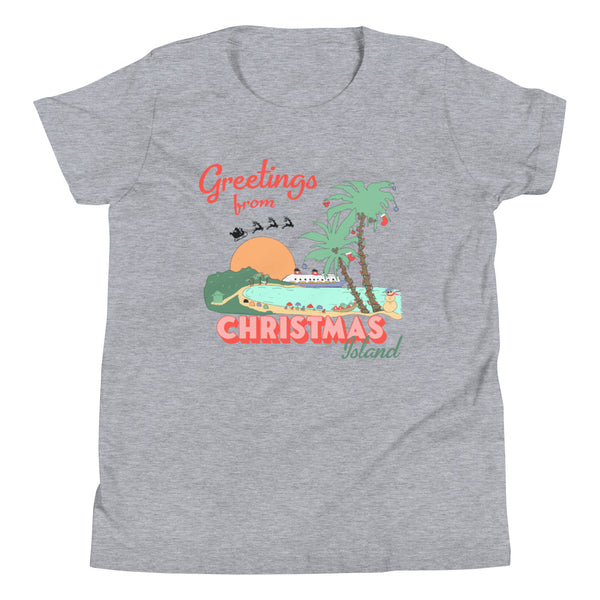 Castaway Cay Christmas Island Disney Cruise Line Very Merrytime Youth Short Sleeve T-Shirt