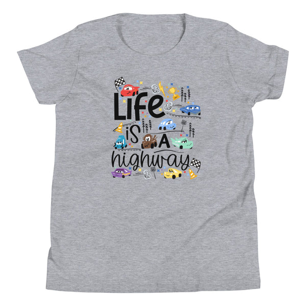 Cars Disney Kid's T-Shirt Life is a Highway Disney Shirt Cars Kid's Shirt