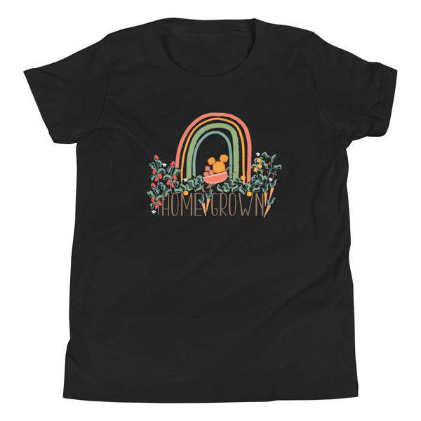 Home Grown Garden Kid's T-Shirt Pumpkin Rainbow Flower and Garden Kid's T-Shirt