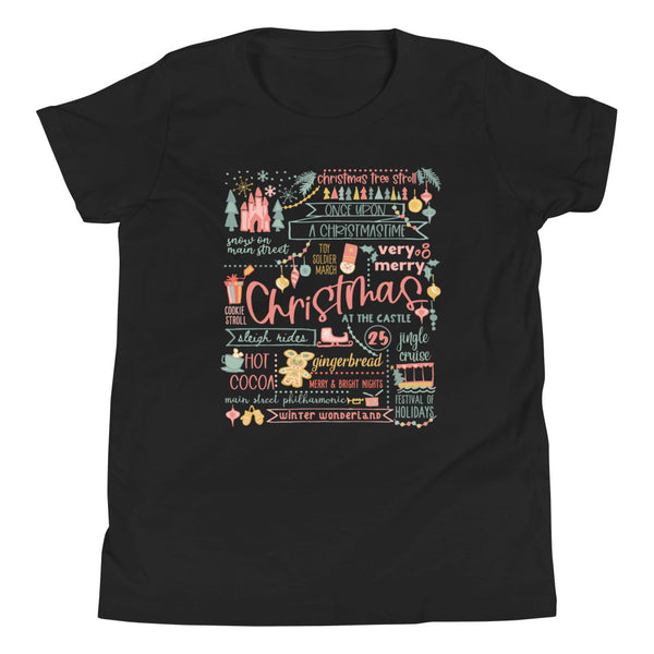 Disney Christmas List Kid's T-shirt Disney Shirt Disney at Christmas Kid's T-Shirt