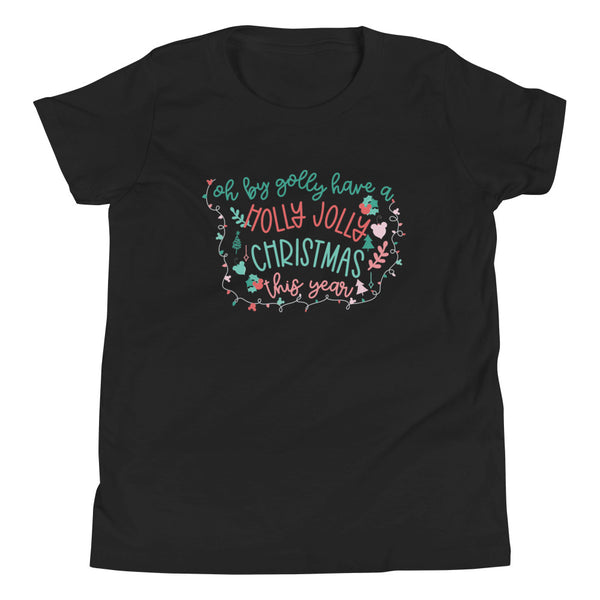 Rudolph the Red Nosed Reindeer Kid's Shirt Vintage Mickey Christmas Oh By Golly Holiday Kid's Shirt