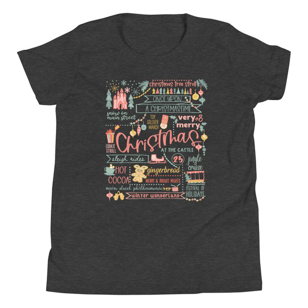 Disney Christmas List Kid's T-shirt Disney Shirt Disney at Christmas Kid's T-Shirt