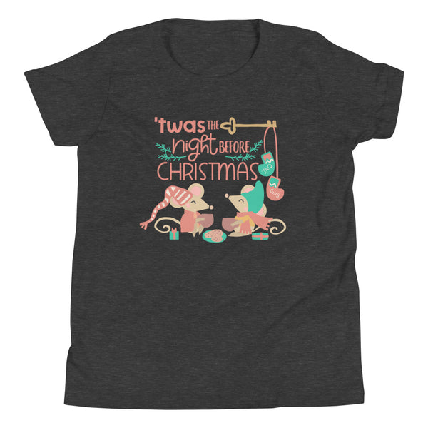 Cinderella Christmas with Jaq and Gus Kid's T-Shirt Disney Christmas Kid's Shirt