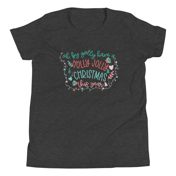 Rudolph the Red Nosed Reindeer Kid's Shirt Vintage Mickey Christmas Oh By Golly Holiday Kid's Shirt
