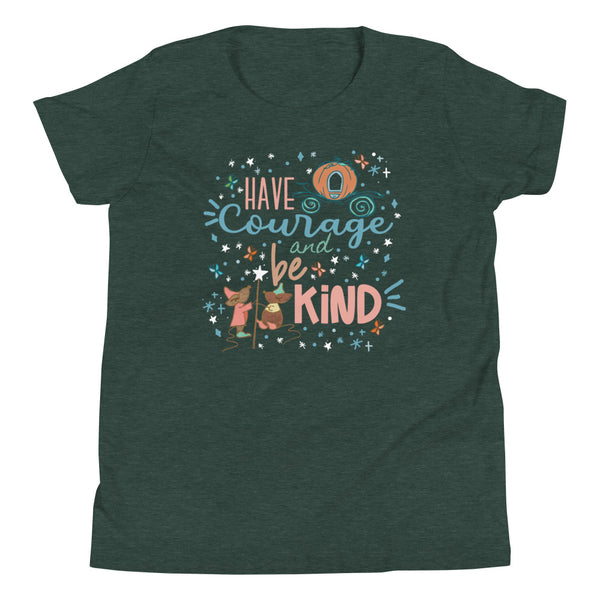Cinderella Courage Kid's T-Shirt Have Courage and Be Kind Disney Kid's T-shirt