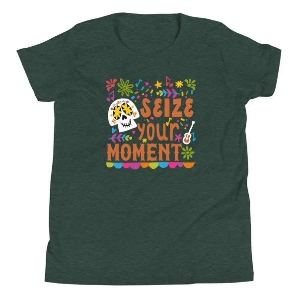 Coco Kid's T-Shirt Disney Shirt Seize Your Moment Day of the Dead Coco Kid's T-Shirt