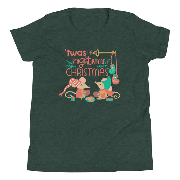 Cinderella Christmas with Jaq and Gus Kid's T-Shirt Disney Christmas Kid's Shirt