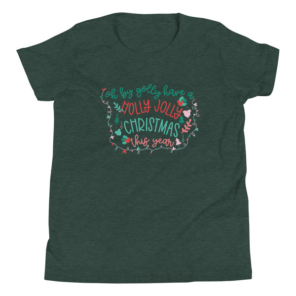 Rudolph the Red Nosed Reindeer Kid's Shirt Vintage Mickey Christmas Oh By Golly Holiday Kid's Shirt