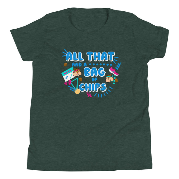 runDisney Chip and Dale kids 90s All that Disney running  Youth Short Sleeve T-Shirt