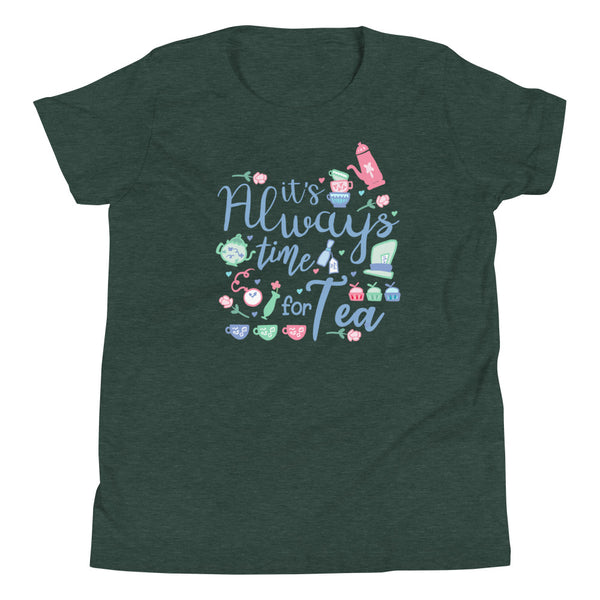 Alice in Wonderland Tea Party Kid's Shirt It's Always Time for Tea Magic Kingdom Kid's Shirt
