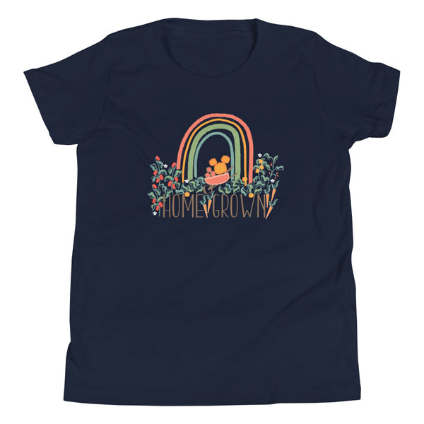 Home Grown Garden Kid's T-Shirt Pumpkin Rainbow Flower and Garden Kid's T-Shirt