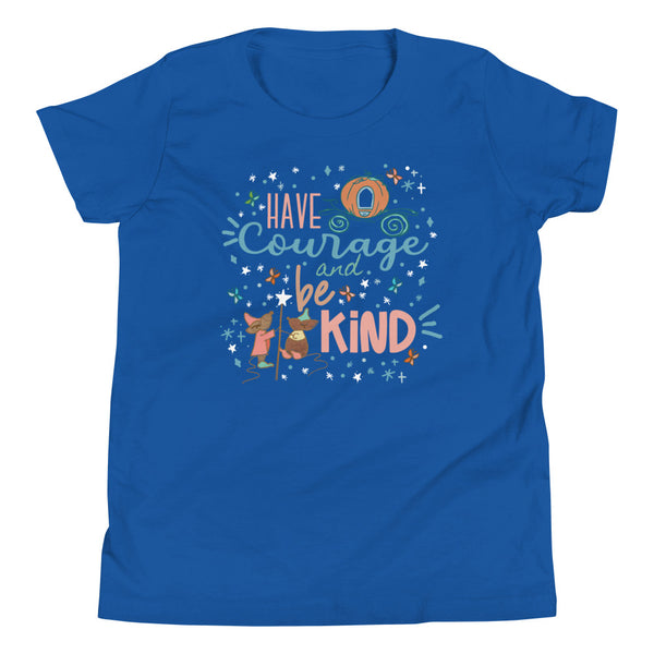 Cinderella Courage Kid's T-Shirt Have Courage and Be Kind Disney Kid's T-shirt