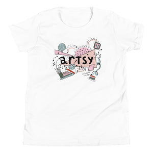 Artsy Disney Kid's T-Shirt Epcot Festival of the Arts Hidden Mickey Artsy Kid's T-Shirt