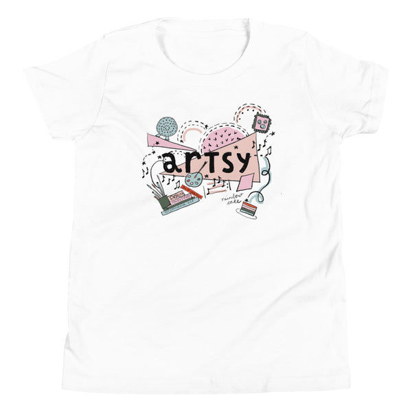 Artsy Disney Kid's T-Shirt Epcot Festival of the Arts Hidden Mickey Artsy Kid's T-Shirt
