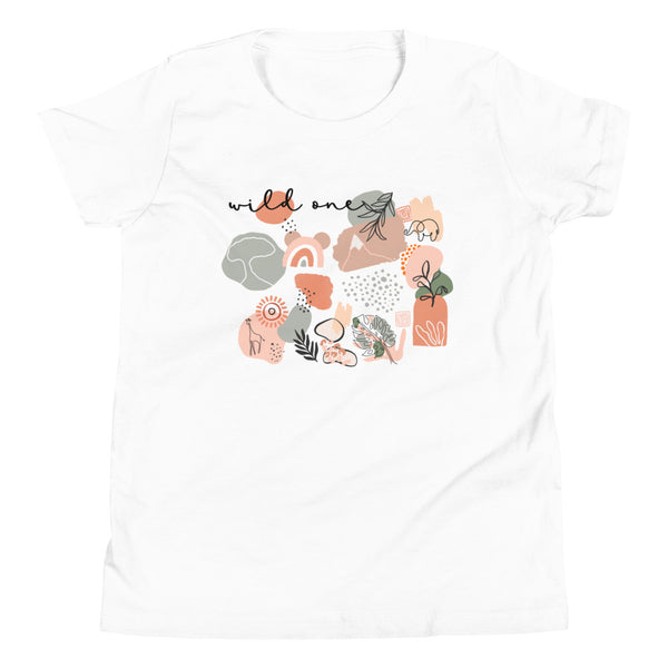 Boho Disney Animal Kingdom Wild One Youth Short Sleeve T-Shirt