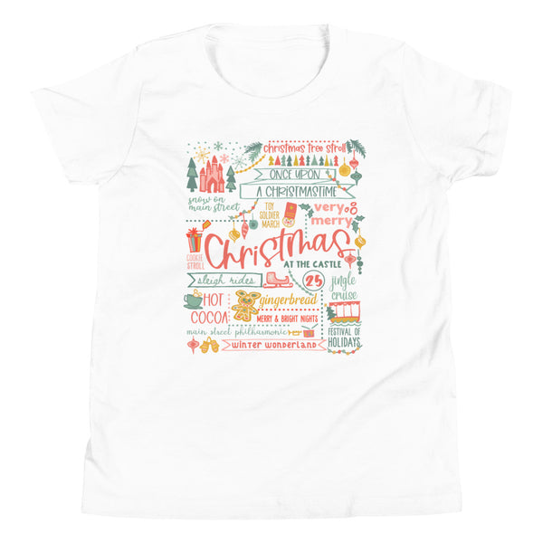Disney Christmas List Kid's T-shirt Disney Shirt Disney at Christmas Kid's T-Shirt