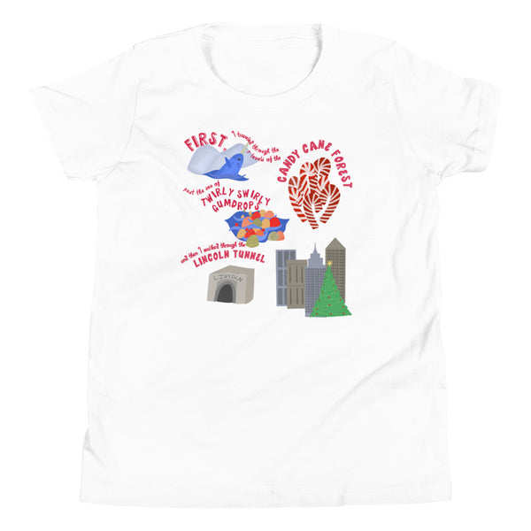 Buddy the Elf Christmas Story Holiday Movie Youth Short Sleeve T-Shirt