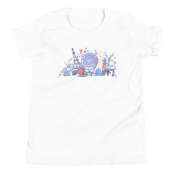 EPCOT Kid's T-Shirt Disney Parks Shirt Spaceship Earth Disney World Epcot Kid's Shirt
