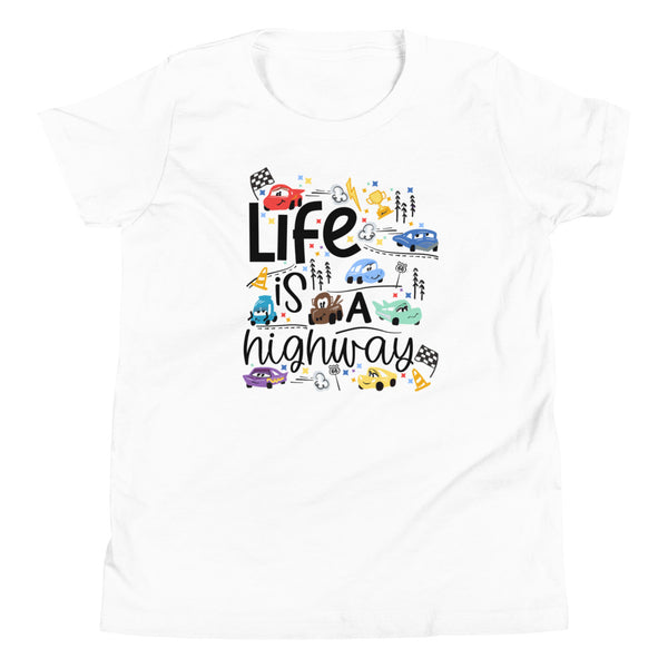 Cars Disney Kid's T-Shirt Life is a Highway Disney Shirt Cars Kid's Shirt