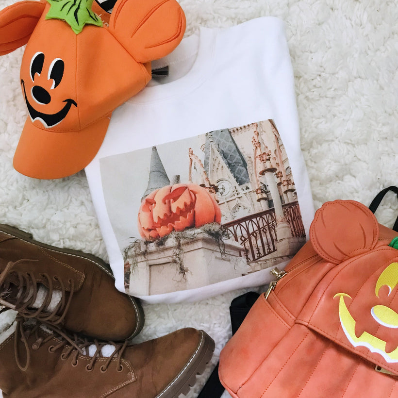 Photo Shirt- Mickey Pumpkin Disney Halloween