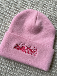 Disneyland Park embroidered cuffed beanie - READY TO SHIP- pink