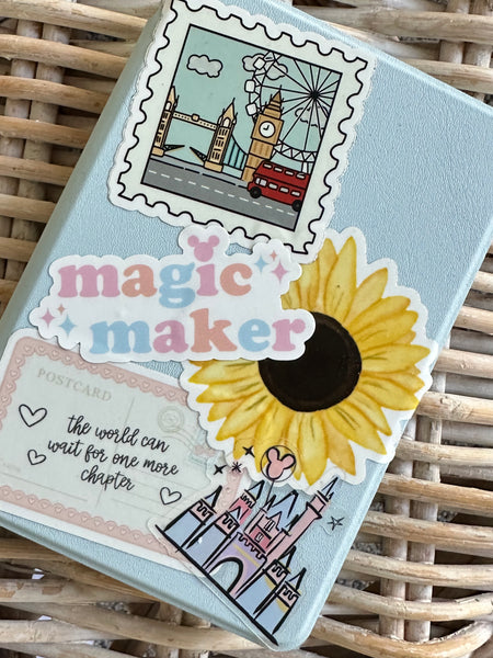Disney Magic Maker Travel Agent Cast Member Sticker Pastel Disney Sticker for Water Bottles, Laptops, Journals, Kindle
