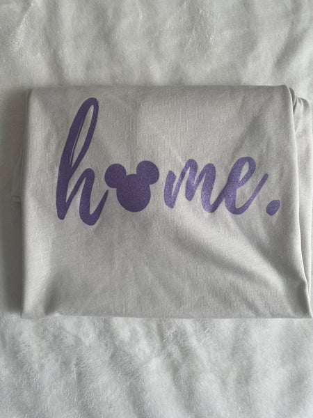 Mickey Home T-shirt Bella Canvas-READY TO SHIP- Purple Shimmer Ink