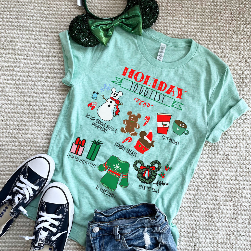 Disney Christmas T-Shirt Disney Holiday Christmas Party To Do List
