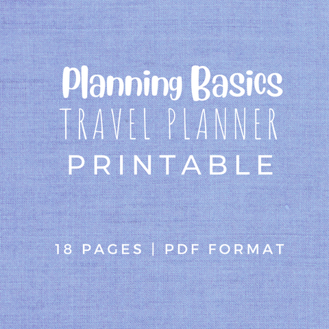 Planning Basics TRAVEL PLANNER Printable
