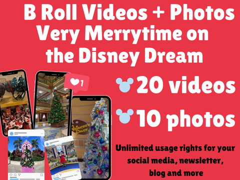 Very Merrytime DCL Cruise B-Roll Video and Photo Pack: Travel Agent Content (Digital Download)