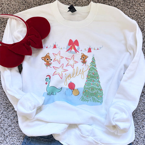 Disney Christmas Hollywood Studios Sweater Jollywood Nights Nostaglic Holiday Unisex Sweatshirt