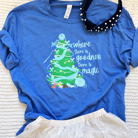 Cinderella Christmas Tree Disney Holiday Sweater Princess Christmas Unisex t-shirt