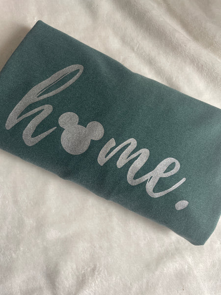 Mickey Home T-shirt Comfort Colors-READY TO SHIP- Silver Shimmer Ink