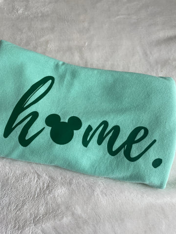 Mickey Home Tank Top Comfort Colors- READY TO SHIP- Green Ink - SMALL Island Reef